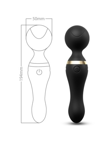 ARMONY - MASSAGGIATORE E VIBRATORE FREEZA TESTA SUPER FLESSIBILE NERA