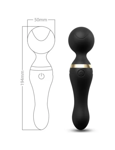 ARMONY - MASSAGGIATORE E VIBRATORE FREEZA TESTA SUPER FLESSIBILE NERA