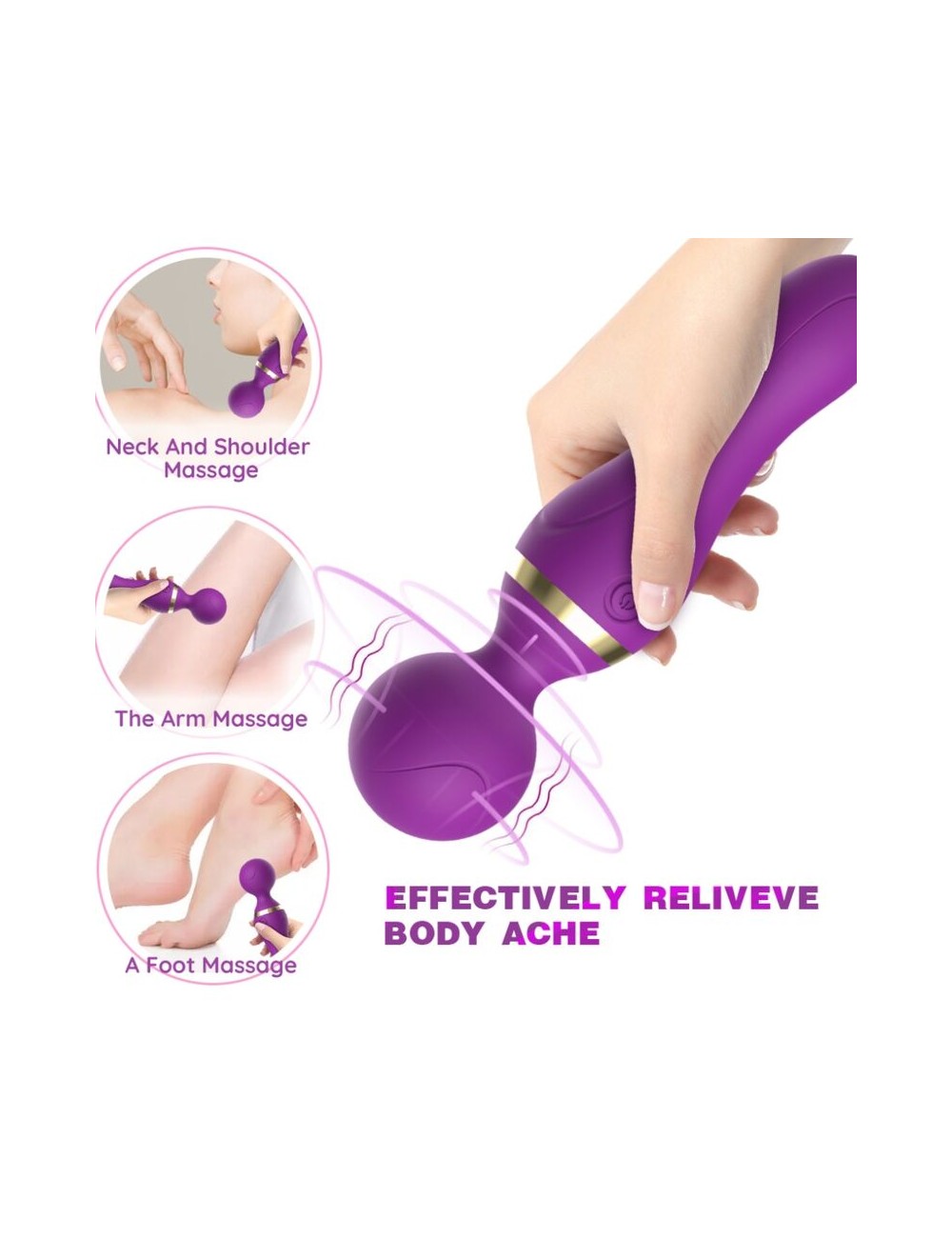 ARMONY - MASSAGGIATORE E VIBRATORE FREEZA TESTA SUPER FLESSIBILE VIOLA ARMONY - MASSAGGIATORE E VIBRATORE FREEZA TESTA SUPER FLESSIBILE VIOLA