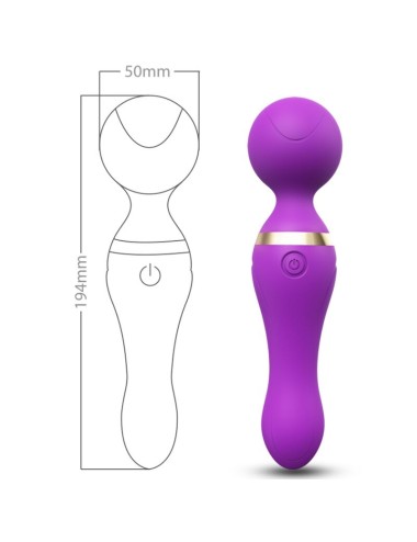 ARMONY - MASSAGGIATORE E VIBRATORE FREEZA TESTA SUPER FLESSIBILE VIOLA