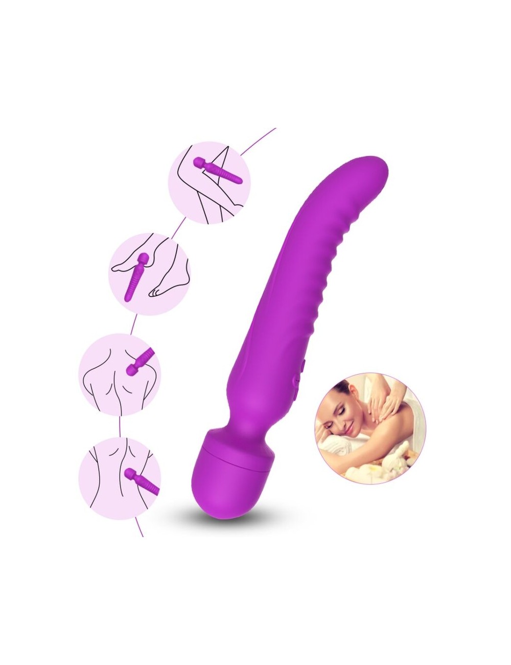 ARMONY - MASSAGGIATORE E VIBRATORE MISSION EFFETTO CALORE VIOLA