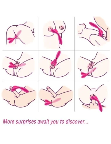 ARMONY - MASSAGGIATORE E VIBRATORE A Y-WAND DOPPIA TESTA FUCSIA