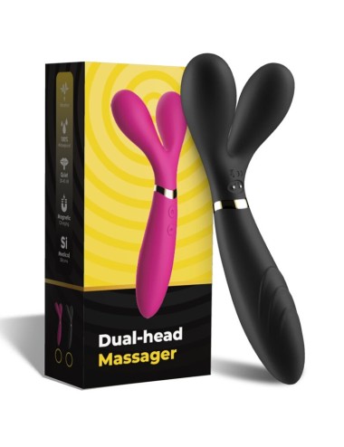 ARMONY - MASSAGGIATORE E VIBRATORE Y-WAND DOPPIA TESTA NERO
