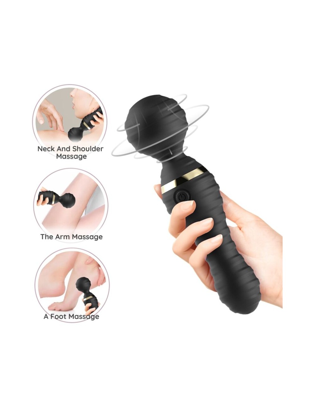 ARMONY - MASSAGGIATORE E VIBRATORE FREEDO PICCOLO NERO ARMONY - MASSAGGIATORE E VIBRATORE FREEDO PICCOLO NERO