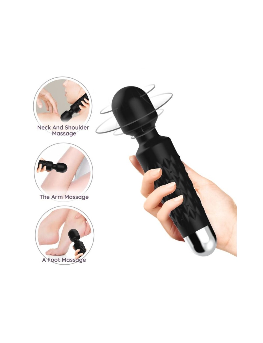 ARMONY - MASSAGGIATORE E VIBRATORE POSTINO TESTA SUPER FLESSIBILE NERA ARMONY - MASSAGGIATORE E VIBRATORE POSTINO TESTA SUPER FLESSIBILE NERA