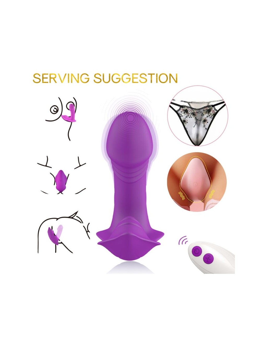 ARMONY - VIBRATORE FISCHIETTO INTRODUCIBILE TELECOMANDO VIOLA
