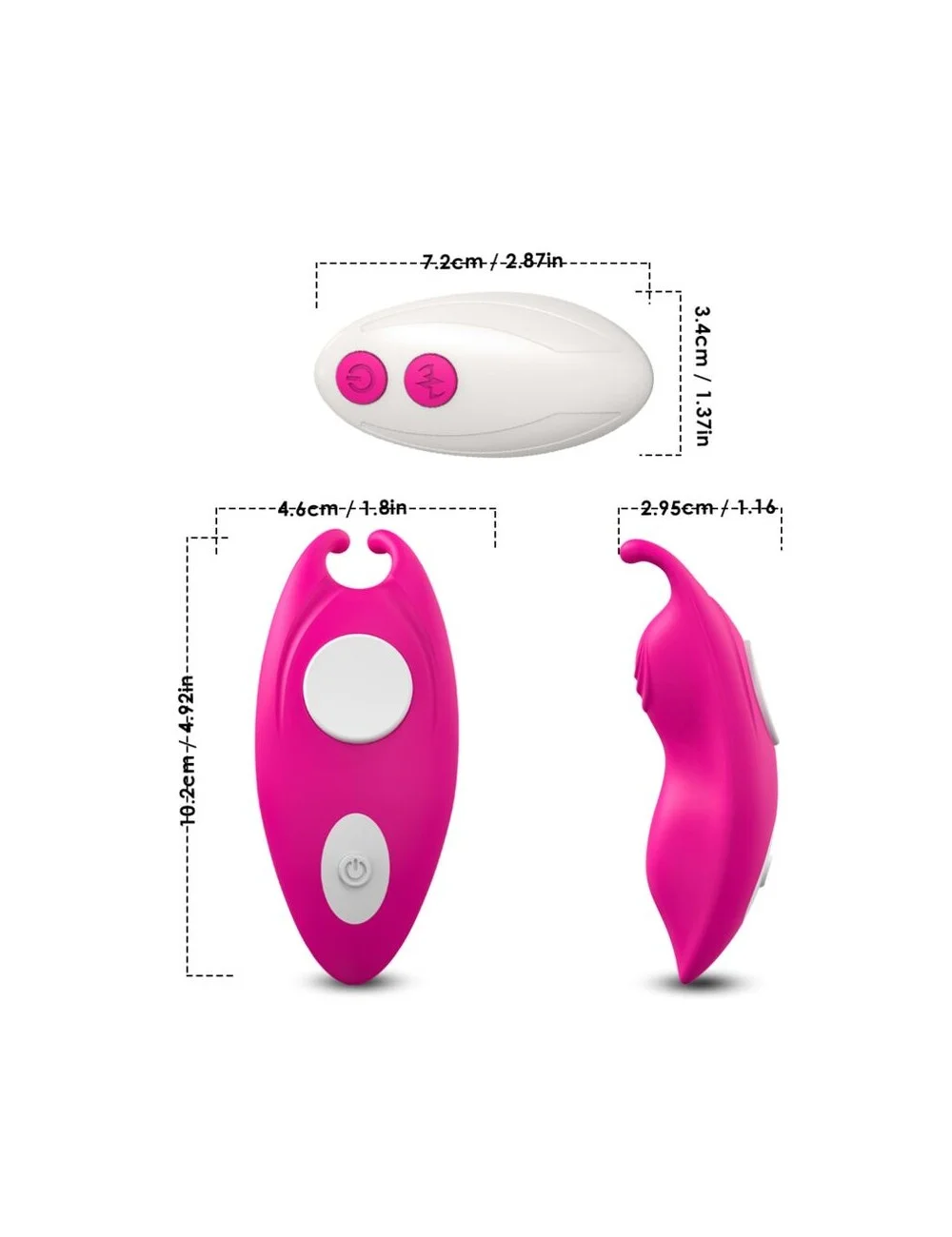 ARMONY - MUTANDINA INDOSSABILE HONEYBEE VIBRATORE G-SPOT REMOTE CONTROL FUCSIA
