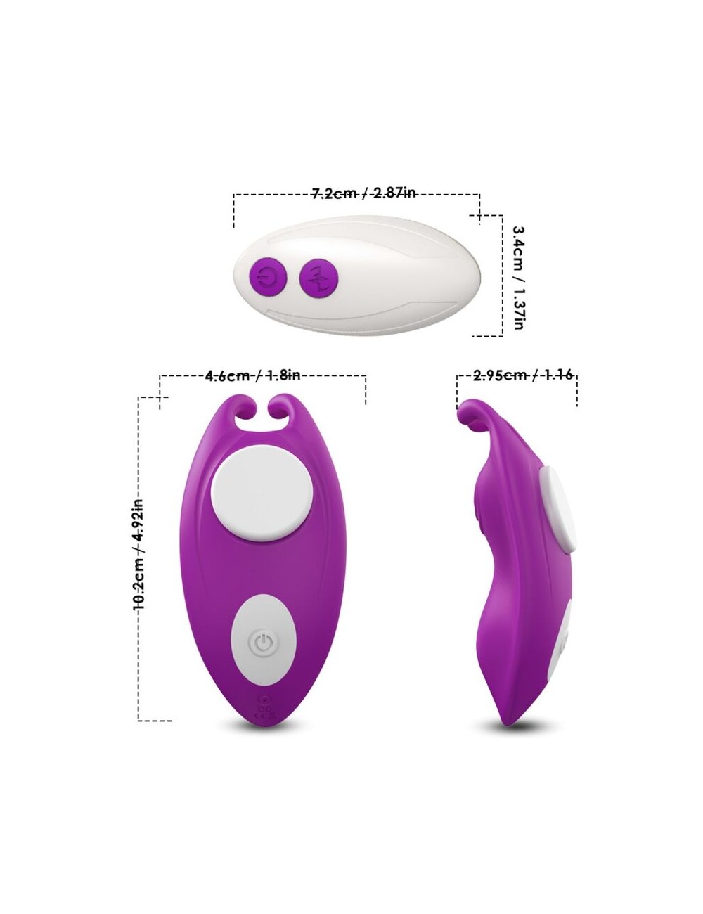 ARMONY - MUTANDINE INDOSSABILI HONEYBEE VIBRATORE G-SPOT REMOTE CONTROL VIOLA ARMONY - MUTANDINE INDOSSABILI HONEYBEE VIBRATORE G-SPOT REMOTE CONTROL VIOLA