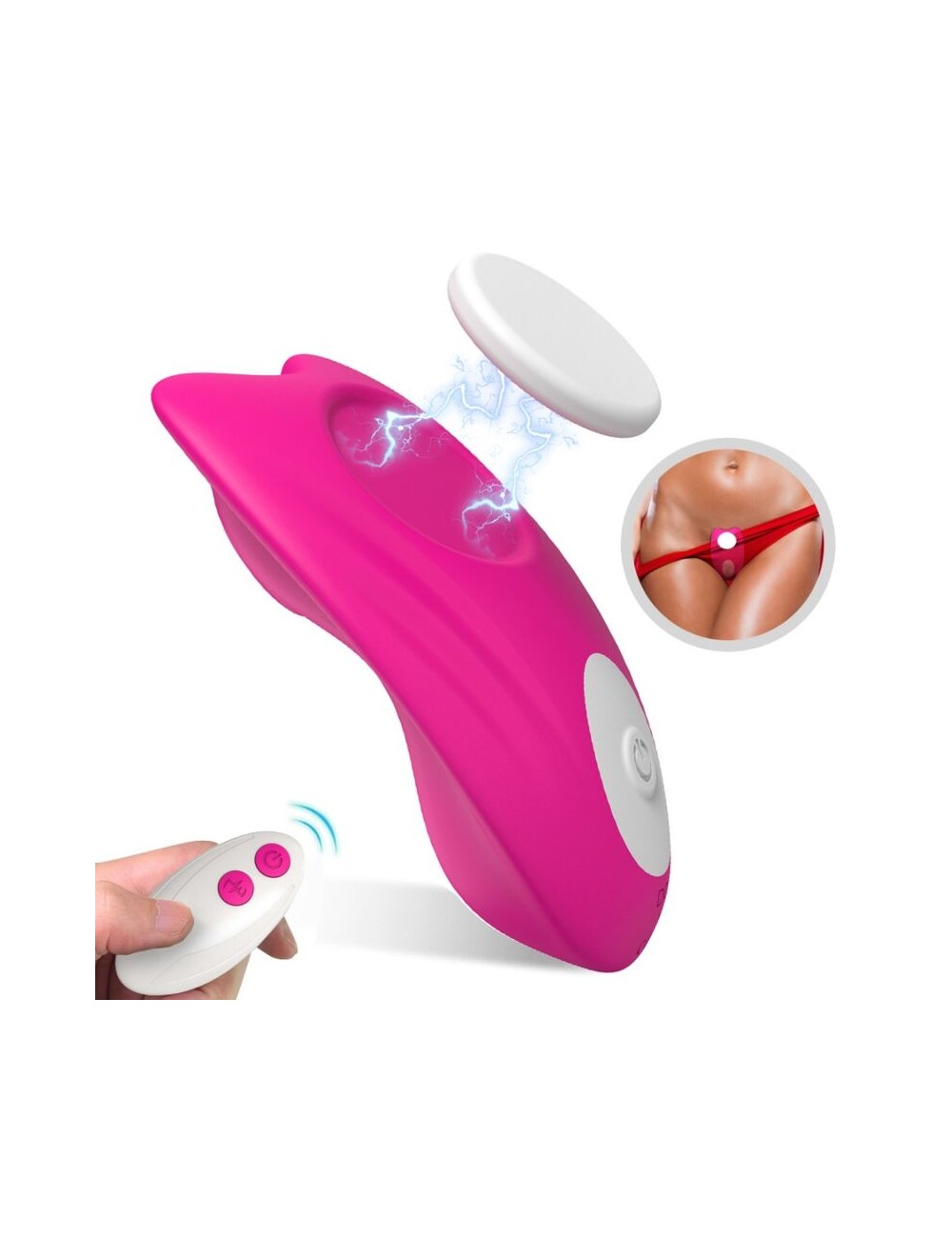 ARMONY - MUTANDINA INDOSSABILE CON VIBRATORE TELECOMANDO BUTTERFLY ROSA