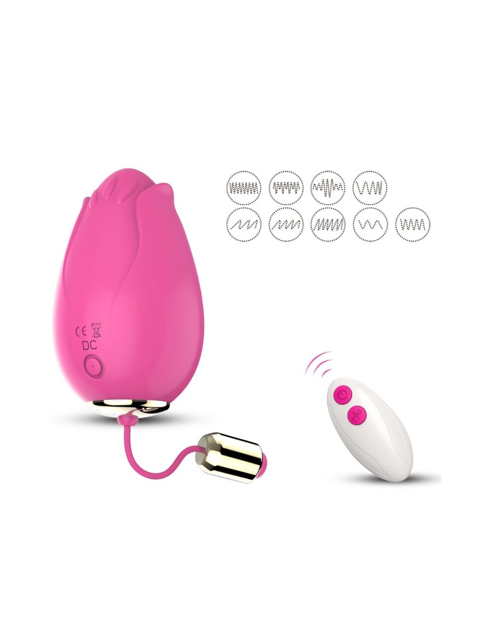ARMONY - MANDALA EGG VIBRATORE G-SPOT REMOTE CONTROL FUCSIA