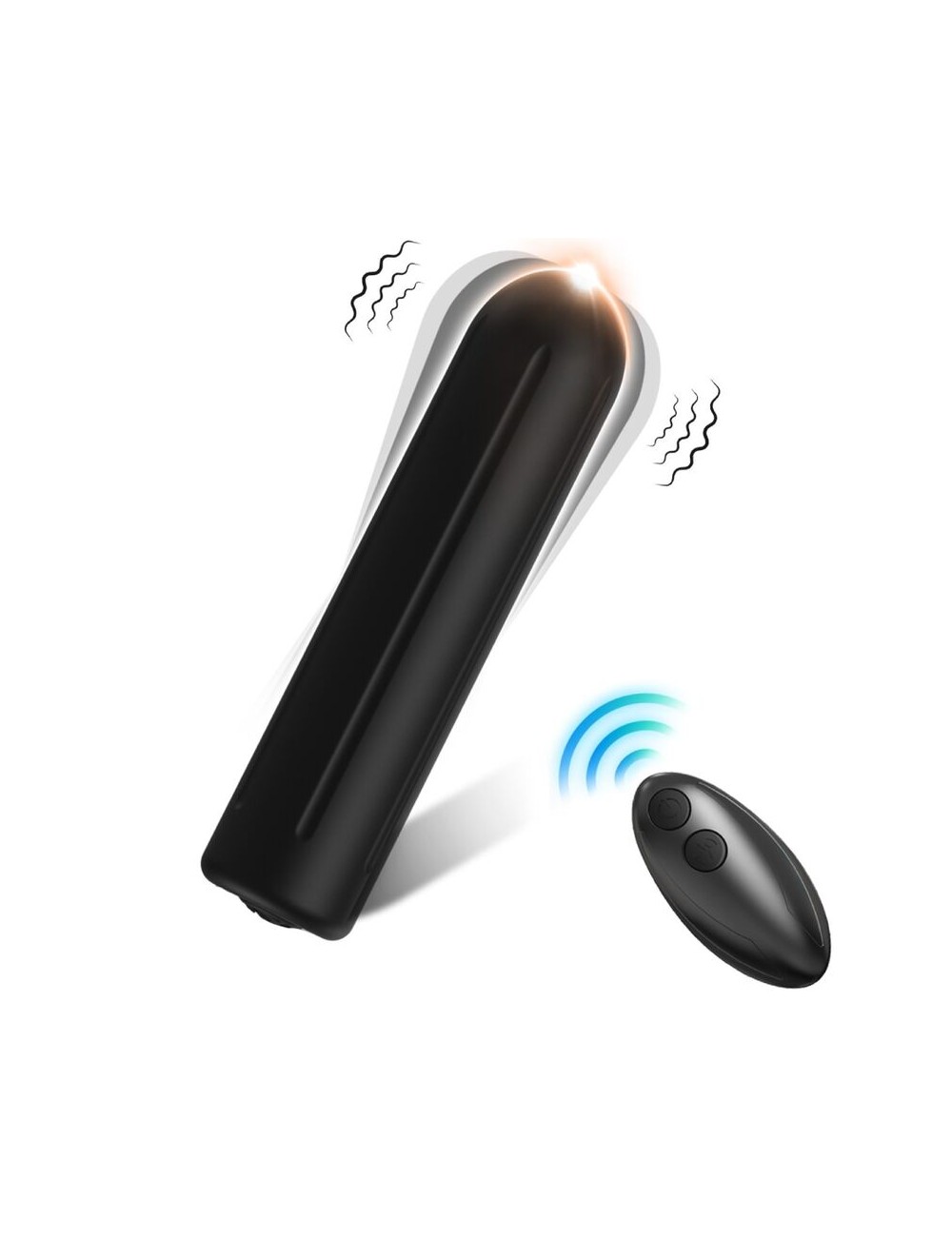 ARMONY - TESTATA VIBRATORE BULLET TELECOMANDO NERO 2 CM X 8.8 CM