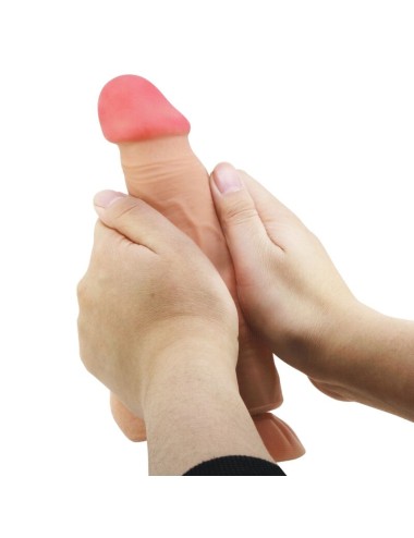 PRETTY LOVE - DILDO REALISTICO SLIDING SKIN SERIES CON VENTOSA SCORREVOLE DELLA PELLE FLESH 21