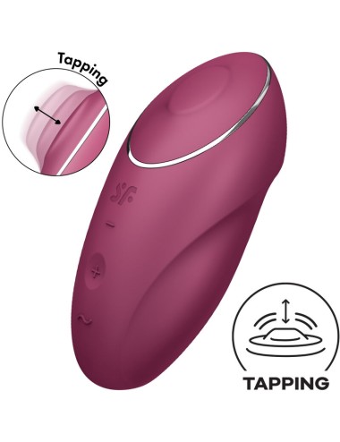 SATISFYER - TAP & CLIMAX 1 VIBRATORE LAY-ON ROSSO