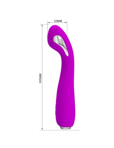 PRETTY LOVE - VIBRATORE ELETTROSHOCK RICARICABILE HECTOR IMPERMEABILE VIOLA
