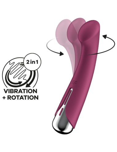 SATISFYER - SPINNING G-SPORT 1 VIBRATORE ROTATORE ROSSO