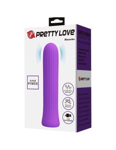 PRETTY LOVE - VIBRATORE STIMOLATORE BLANCHE LILLA