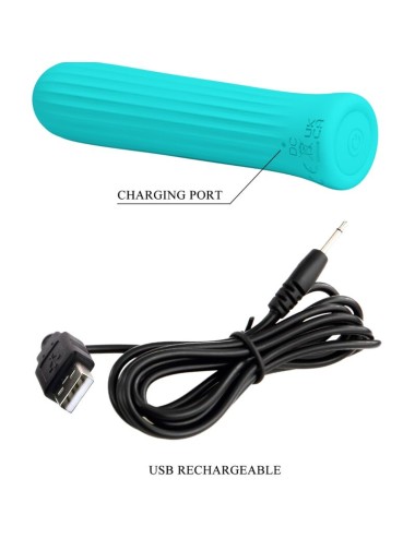PRETTY LOVE - VIBRATORE STIMOLATORE BLANCHE BLU
