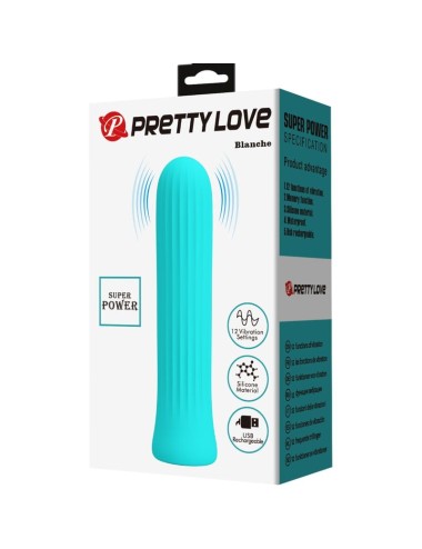 PRETTY LOVE - VIBRATORE STIMOLATORE BLANCHE BLU