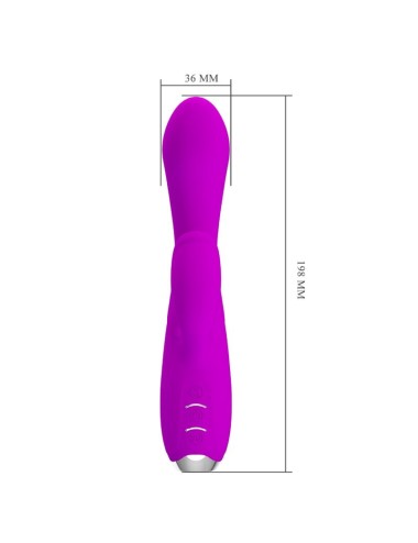 PRETTY LOVE - VIBRATORE RICARICABILE GLORIA RABBIT-VIOLA IMPERMEABILE