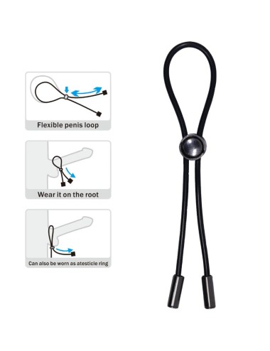 PRETTY LOVE - ANELLO PER PENE E TESTICOLI CON CORDONCINO