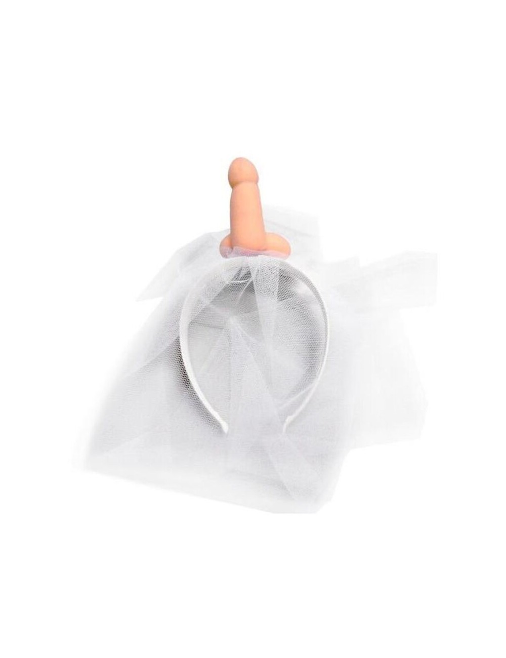 DIABLO PICANTE - VELO DA SPOSA BIANCO CON PENE DIABLO PICANTE - VELO DA SPOSA BIANCO CON PENE