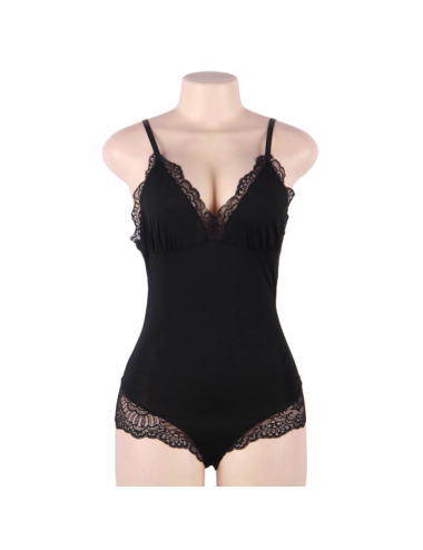 SUBBLIME - ORSACCHIOTTO CON DETTAGLI IN PIZZO FLOREALE NERO L/XL