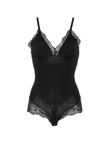 SUBBLIME - ORSACCHIOTTO CON DETTAGLI IN PIZZO FLOREALE NERO L/XL