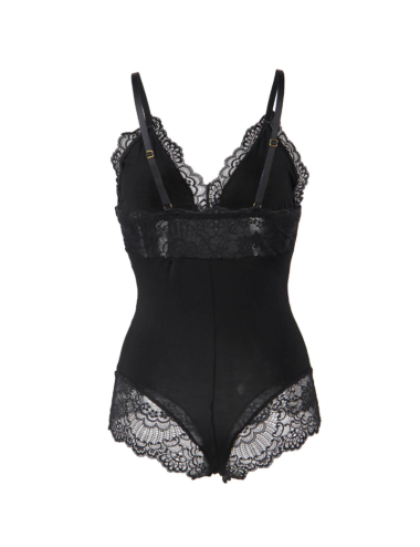 SUBBLIME - ORSACCHIOTTO CON DETTAGLI IN PIZZO FLOREALE NERO L/XL