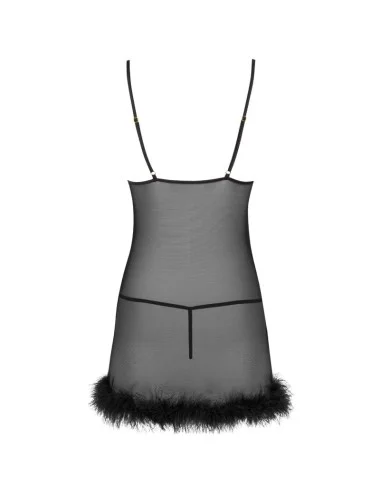 LIVCO CORSETTI FASHION - SET ZERUNAM BABYDOLL + PERIZOMA NERO