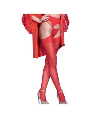 CHILIROSE - CR 4312 CALZA REGGER ROSSO S/M