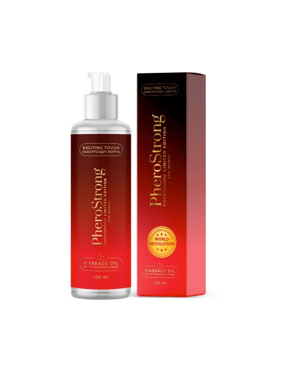 PHEROSTRONG - OLIO DA MASSAGGIO EDIZIONE LIMITATA PER DONNE 100 ML PHEROSTRONG - OLIO DA MASSAGGIO EDIZIONE LIMITATA PER DONNE 100 ML