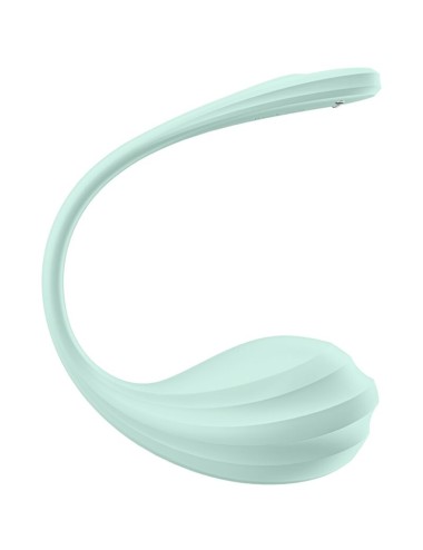 SATISFYER - STIMOLATORE PUNTO G PETALE LISCIO VERDE ACQUA APP GRATUITA