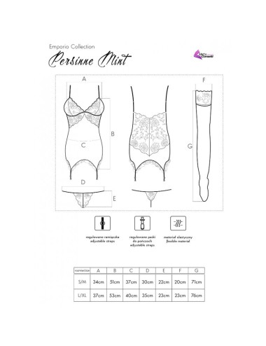 LIVCO CORSETTI FASHION - PERSINNE MIT EMPORIO SET CORSETTO + SLIP + CALZE