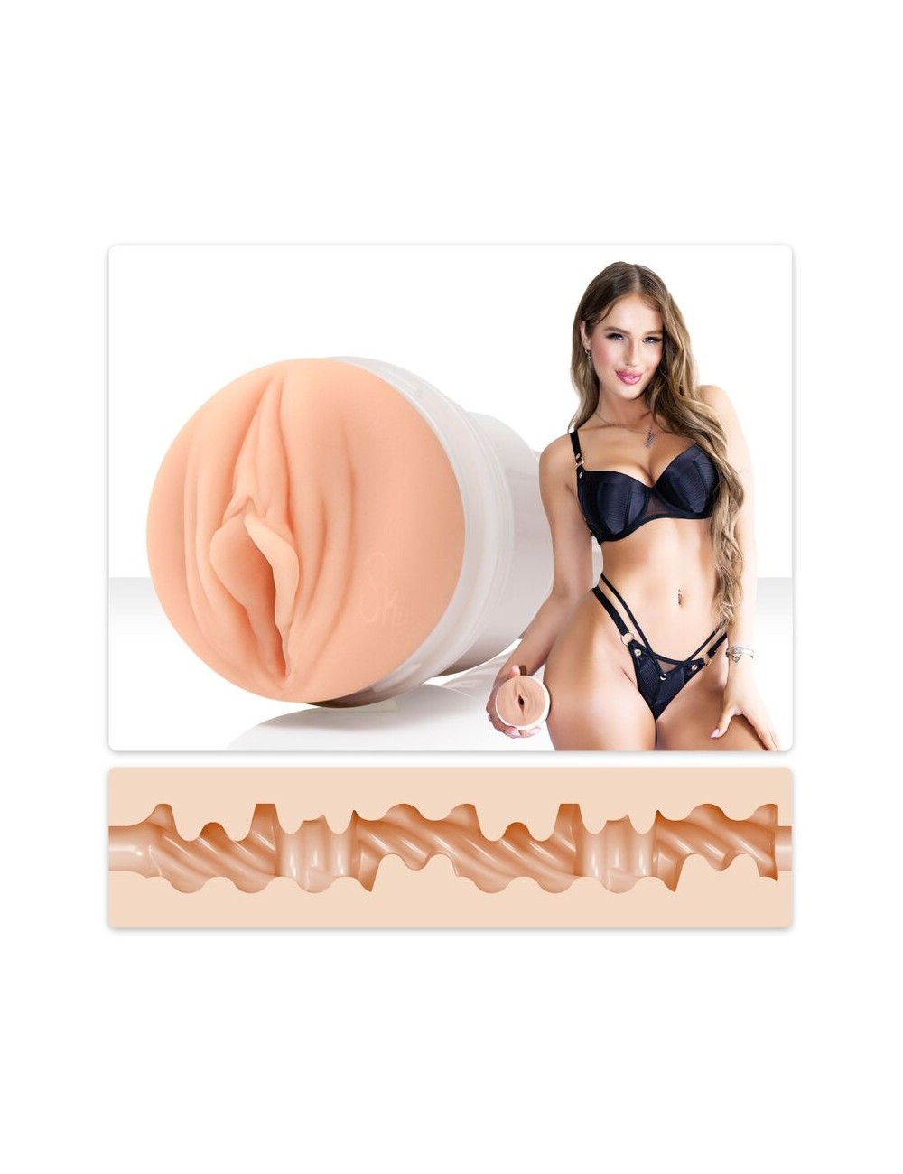 FLESHLIGHT - SKY BRI VAGINA CELESTE FLESHLIGHT - SKY BRI VAGINA CELESTE