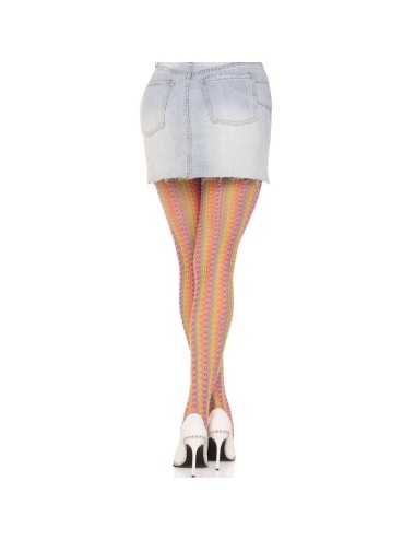 LEG AVENUE - CALZE ALL'UNCINETTO MULTICOLORE