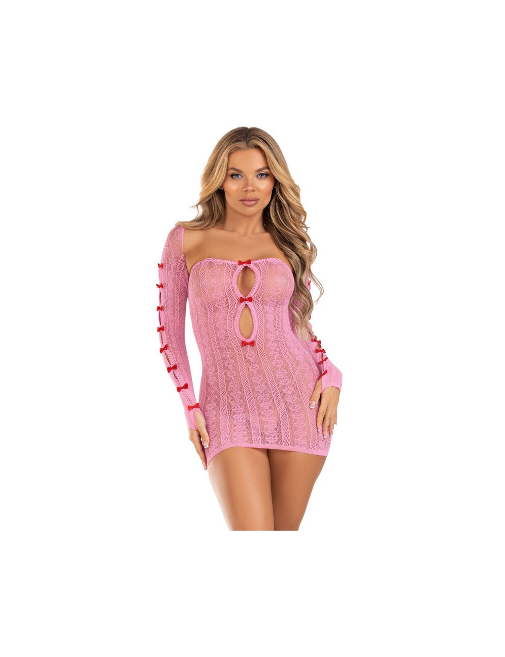 LEG AVENUE - ABITO CUORE E FIOCCHI ROSA TAGLIA UNICA LEG AVENUE - ABITO CUORE E FIOCCHI ROSA TAGLIA UNICA