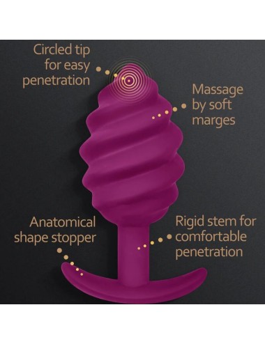 G-VIBE - PLUG ANALE GPLUG TWIST 2 VIOLA