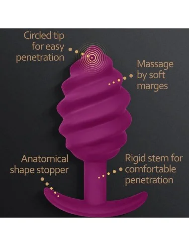 G-VIBE - PLUG ANALE GPLUG TWIST 2 VIOLA