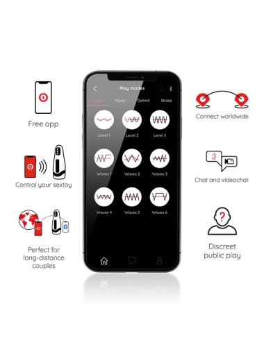 ONINDER - MASTURBATORE MASCHILE RICARICABILE SEOUL 10 VELOCITÀ - APP GRATUITA