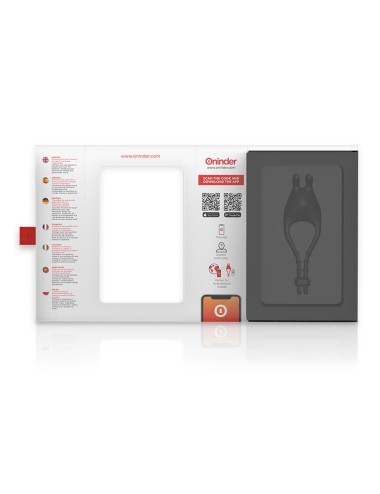 ONINDER - ANELLO VIBRATORE REGOLABILE RICARICABILE PAMPA CON STIMOLATORE CLITORIDE 10 VELOCITÀ - APP GRATUITA
