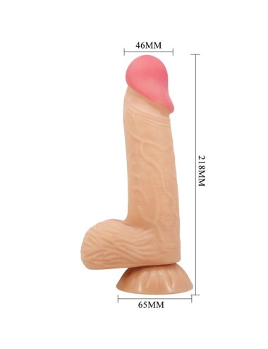 PRETTY LOVE - DILDO REALISTICO SLIDING SKIN SERIES CON VENTOSA SCORREVOLE DELLA PELLE 20,6 CM