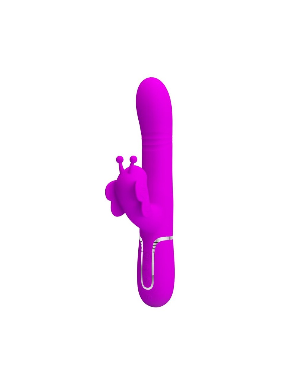 PRETTY LOVE - VIBRATORE MULTIFUNZIONE RABBIT 4 IN 1 FARFALLA FUCSIA PRETTY LOVE - VIBRATORE MULTIFUNZIONE RABBIT 4 IN 1 FARFALLA FUCSIA