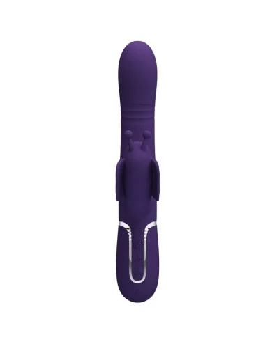 PRETTY LOVE - VIBRATORE MULTIFUNZIONE RABBIT 4 IN 1 FARFALLA VIOLA
