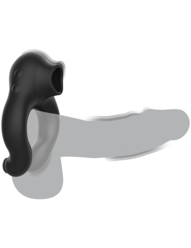 ARMONY - ANELLO VIBRATORE IN SILICONE 3 MOTORI RICARICABILE NERO - ORO