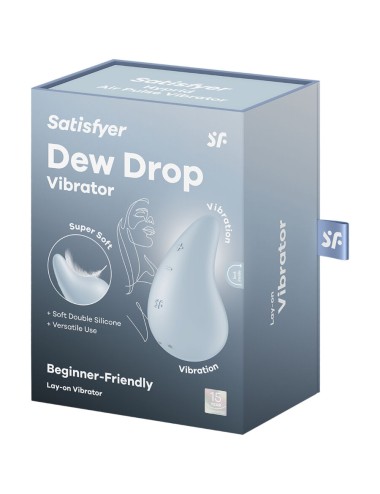 SATISFYER - VIBRATORE GOCCIA DI RUGIADA LAY-ON BLU