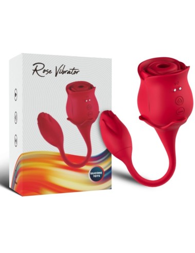 ARMONY - LECCATURA VIBRANTE DEL CLITORIDE ROSA E VIBRATORE ROSSO