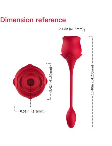 ARMONY - LECCATURA VIBRANTE DEL CLITORIDE ROSA E VIBRATORE ROSSO