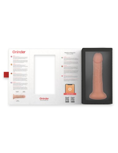 ONINDER - DILDO VIBRATORE MEDIO BOGOTÁ 9 VELOCITÀ NATURALE 22 CM -O- 4.5 CM - APP GRATUITA