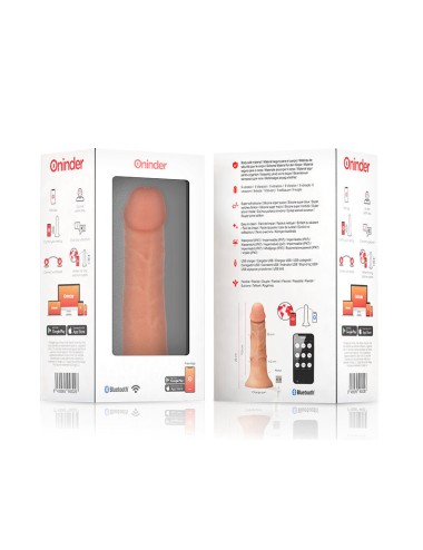 ONINDER - DILDO VIBRATORE MEDIO BOGOTÁ 9 VELOCITÀ NATURALE 22 CM -O- 4.5 CM - APP GRATUITA