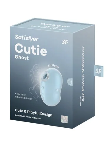 SATISFYER - VIBRATORE CUTIE GHOST LAY-ON AZZURRO
